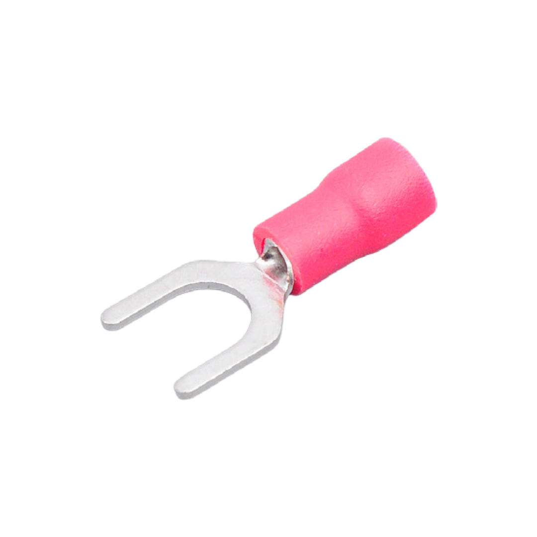 Red Pre-Insulated Fork Crimping Terminals