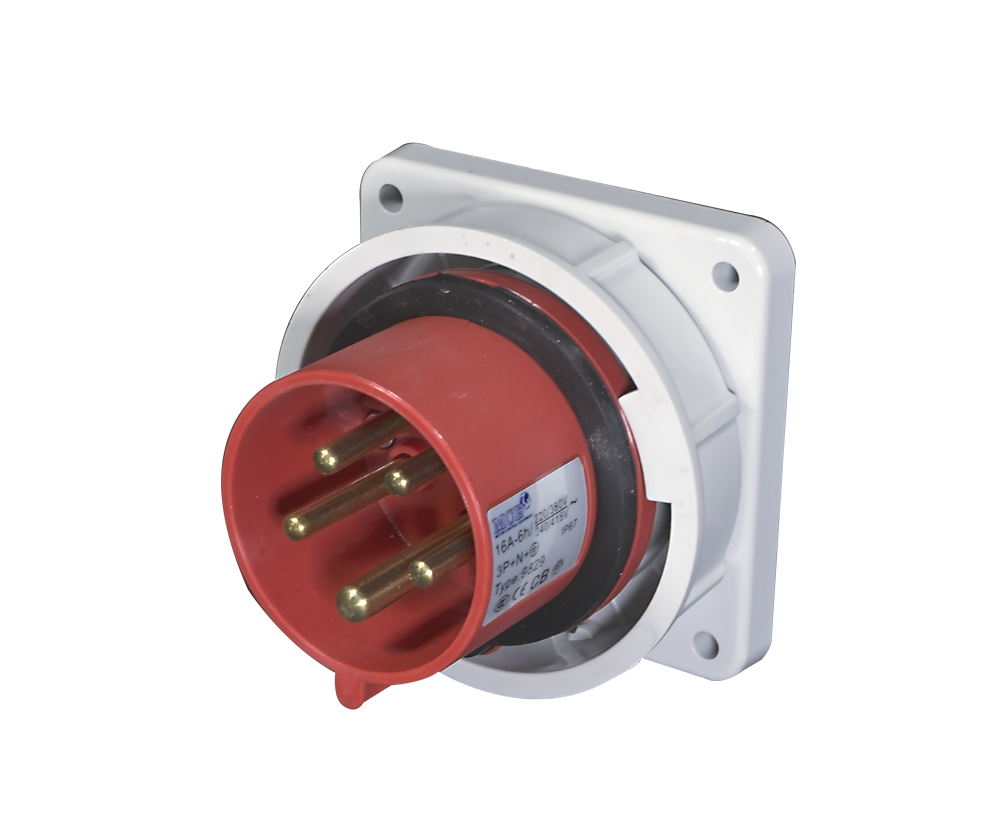 16A 3, 4 & 5 Pin Appliance Inlet Socket - Panel Mount (IP67)