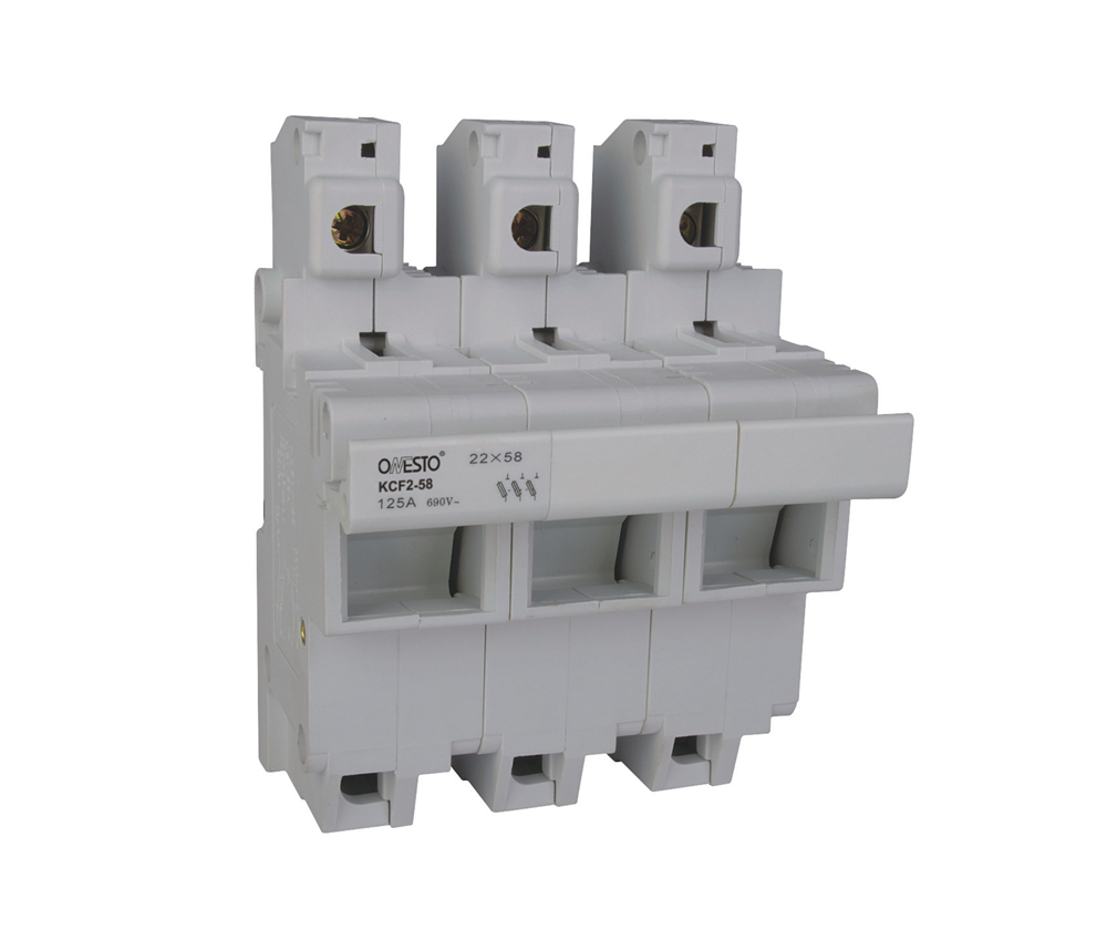 125A 3 Pole Din Rail Fuse Holders
