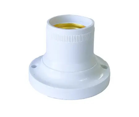 White E27 Base Mount Lamp Holder
