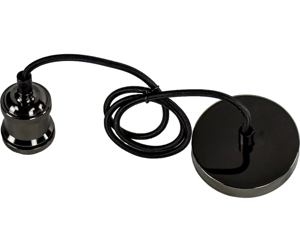 Black Pendant Lamp Holder