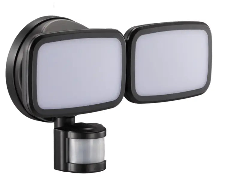 20W LED Infrared Sensor Security Light Black IP65