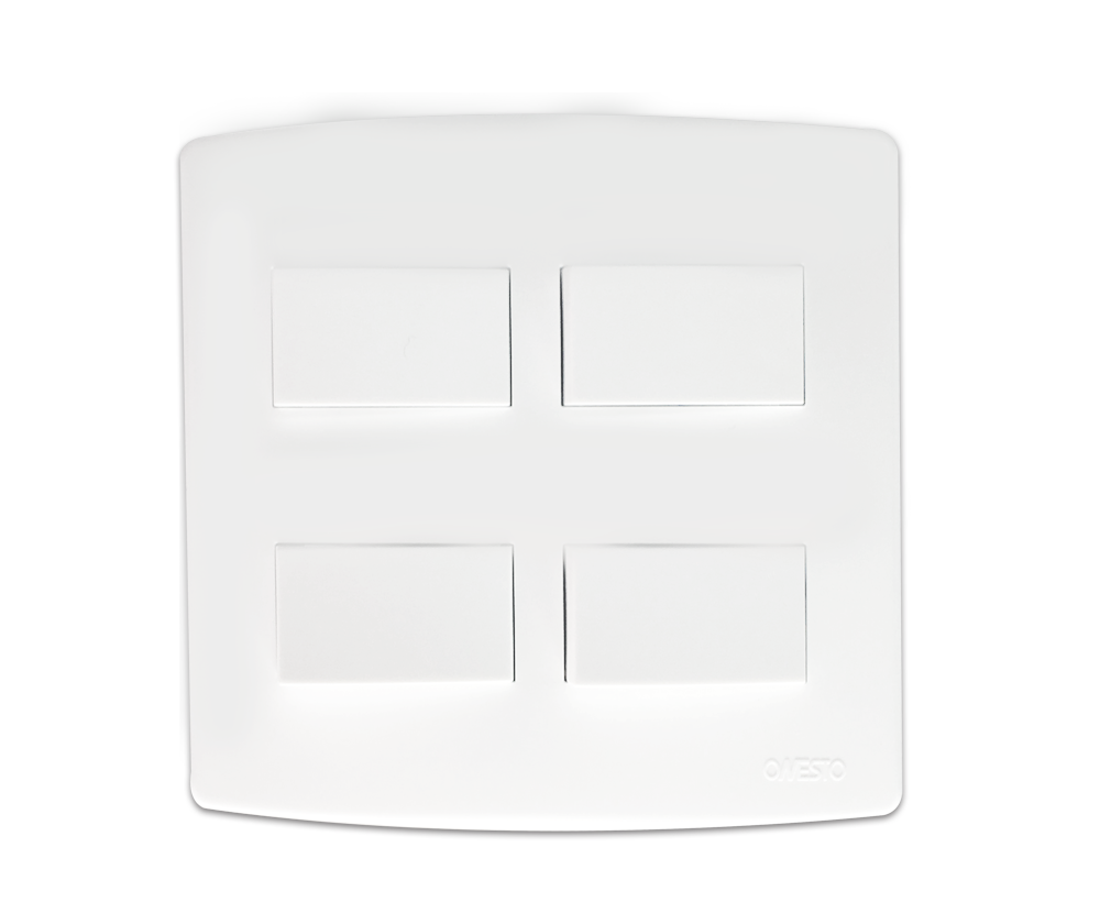 4X4 4 Lever 2 Way Switch White