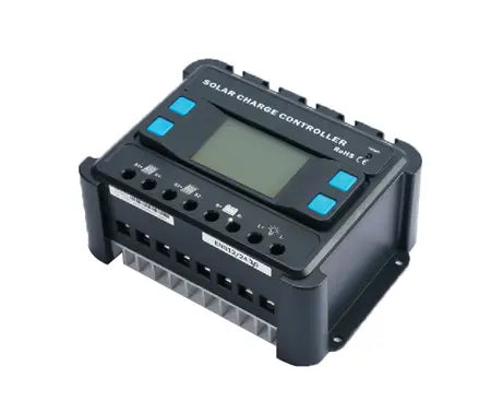 12/24V 30A PWM solar controller DC load with LCD