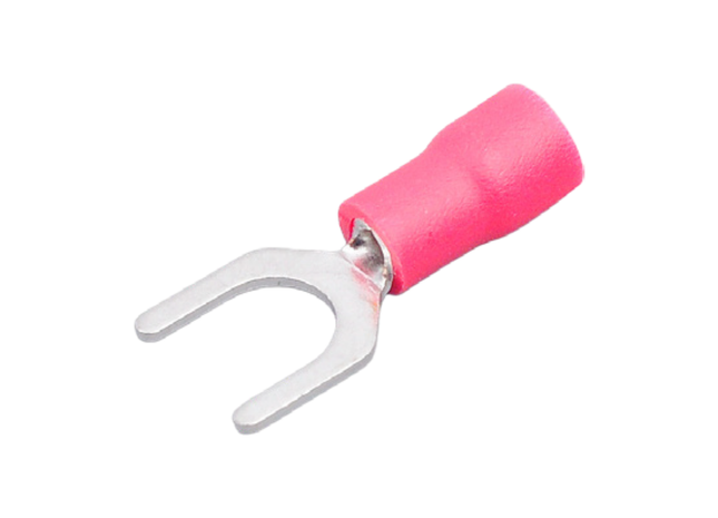 Red Pre-Insulated Fork Crimping Terminals