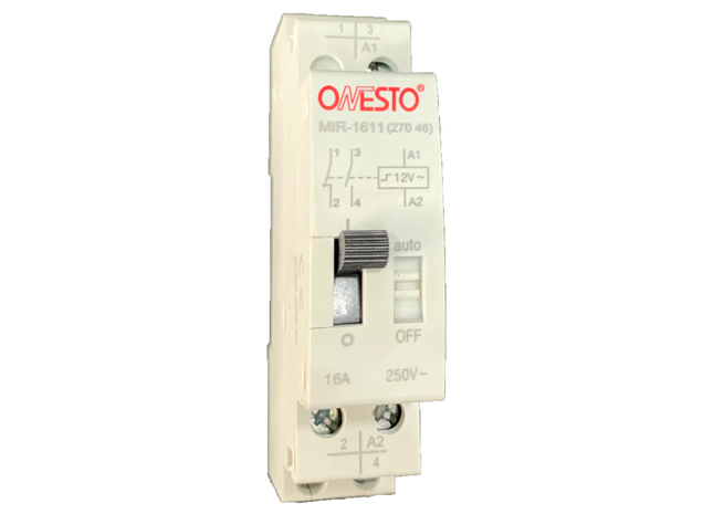 1 Module Step Relay - 1 NO + 1 NC Auxiliary