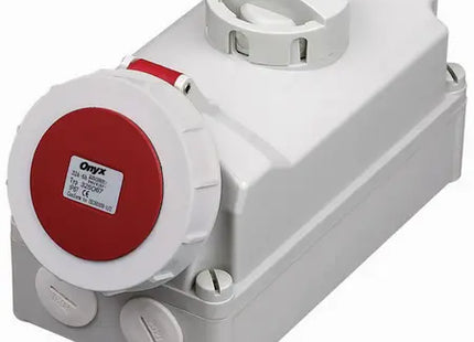 32A Switched Socket with Interlock - Surface Mounting - IP67
