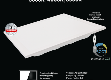 Backlit LED Panel Lights - Colour Selectable
