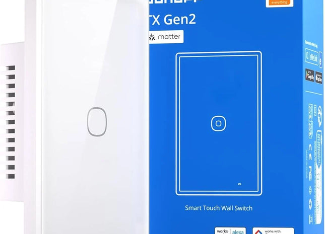 Sonoff 1CH Light Switch T6 Series Gen2 Wifi - White