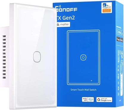 Sonoff 1CH Light Switch T6 Series Gen2 Wifi - White