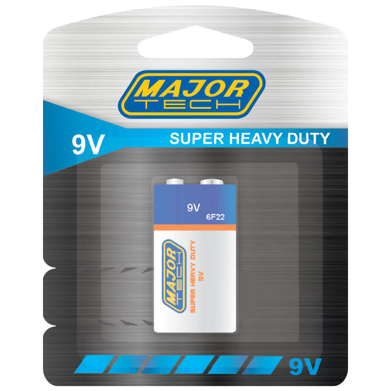 Major-Tech 9V Super Heavy Duty Battery