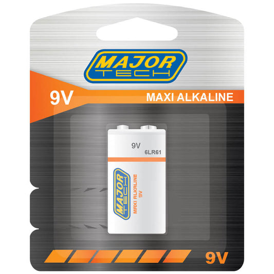 Major-Tech 9V Maxi Alkaline Battery