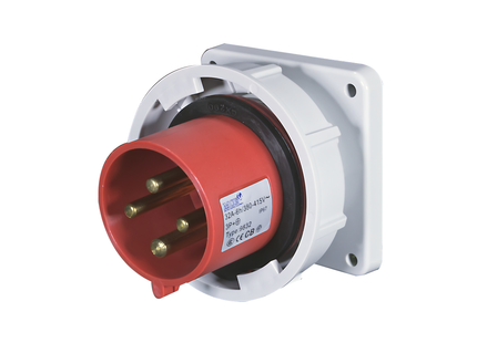 32A 3, 4 & 5 Pin Appliance Inlet Socket - Panel Mount (IP67)