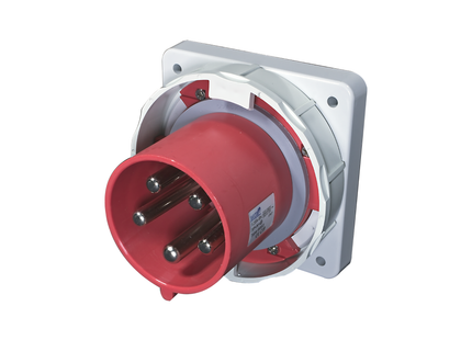125A 3, 4 & 5 Pin Appliance Inlet Socket - Panel Mount (IP67)