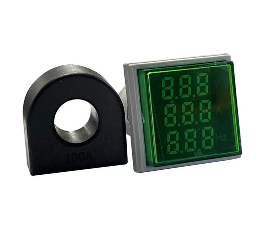 3 Way Voltmeter, Ammeter and Frequency light