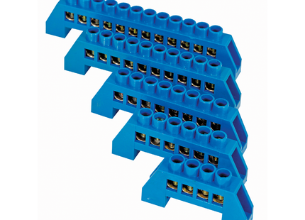 Fully Insulated Neutral Bar - Blue