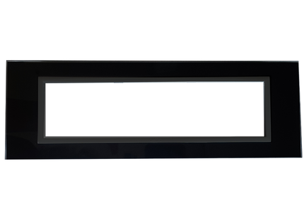 8 Lever Black Glass & Black Bezel Cluster + Box