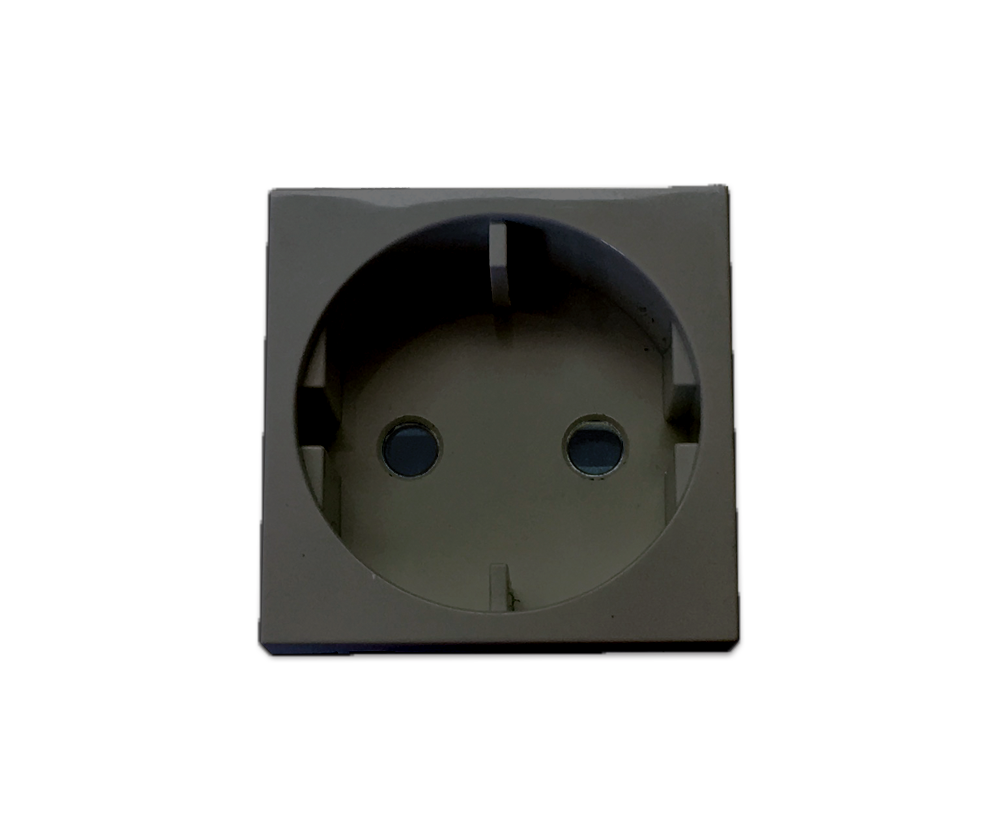 16A Single Unswitched Socket (Schuko) – Maple Leaf Electrical Supplies