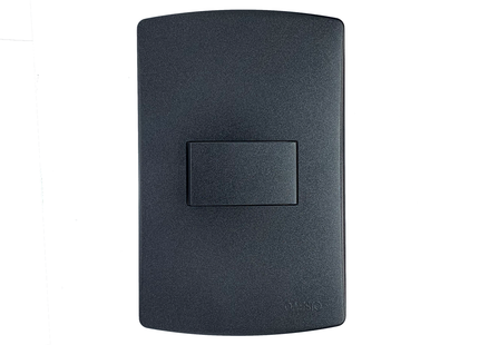 4X2 1 Lever 2 Way Switch Black Graphite