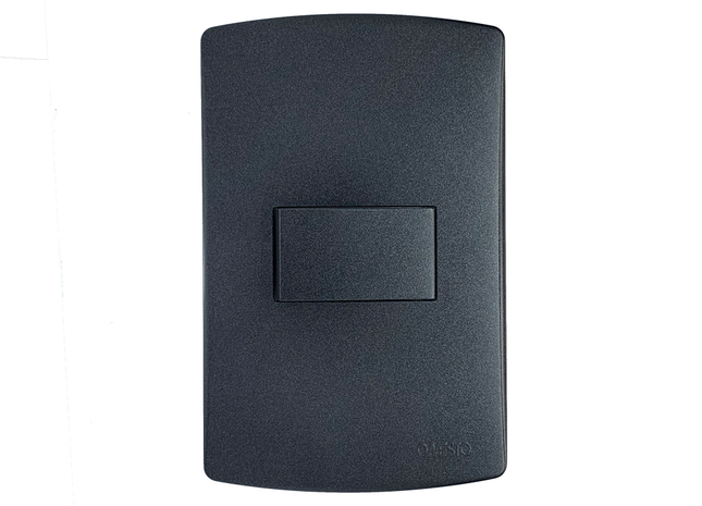 4X2 1 Lever 2 Way Switch Black Graphite