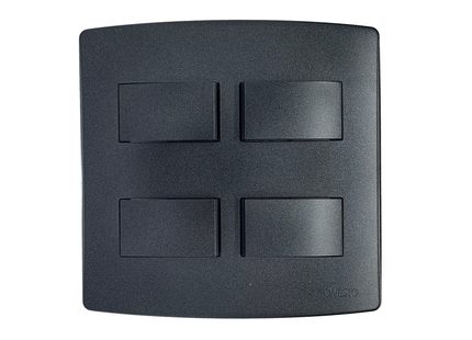 4X4 4 Lever 1 Way Switch Black