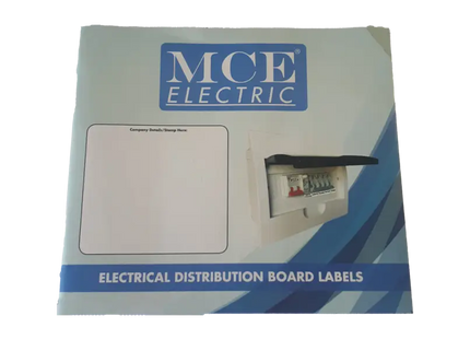 Distribution Board Label Book