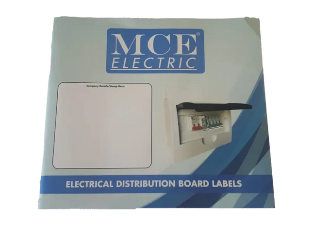 Distribution Board Label Book