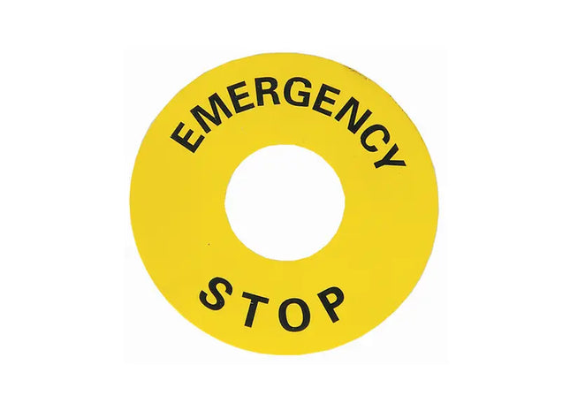 E/Stop Label