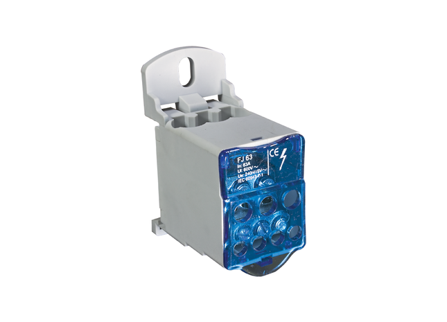 Multi Pole Distribution Block - Din Rail Or Bolt Down Mount