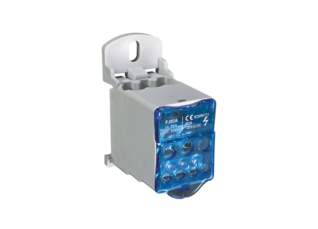 Multi Pole Distribution Block - Din Rail Or Bolt Down Mount