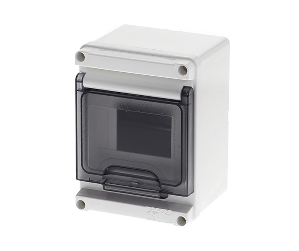 Surface Distribution Board with Smoky Door – Maple Leaf Electrical Supplies