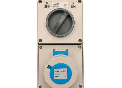 16A & 32A Switched Socket - Non Interlocked - Surface Mounting - IP67