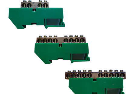 Clip On Din Rail Earth Bar