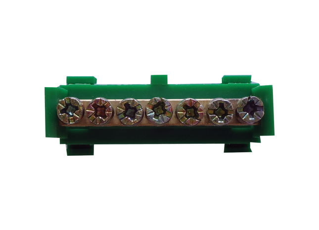 Clip On Din Rail Earth Bar