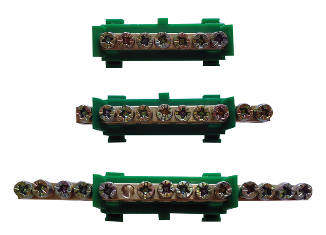 Clip On Din Rail Earth Bar
