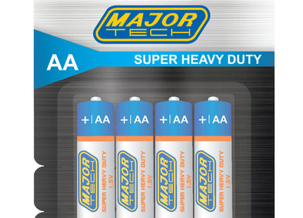 Major-Tech AA Super Heavy Duty Batteries - 4 pack