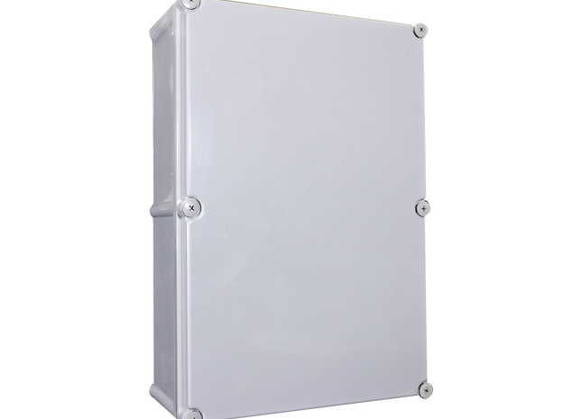 Plastic Enclosure with Grey Lid & Chassis Plate - IP66