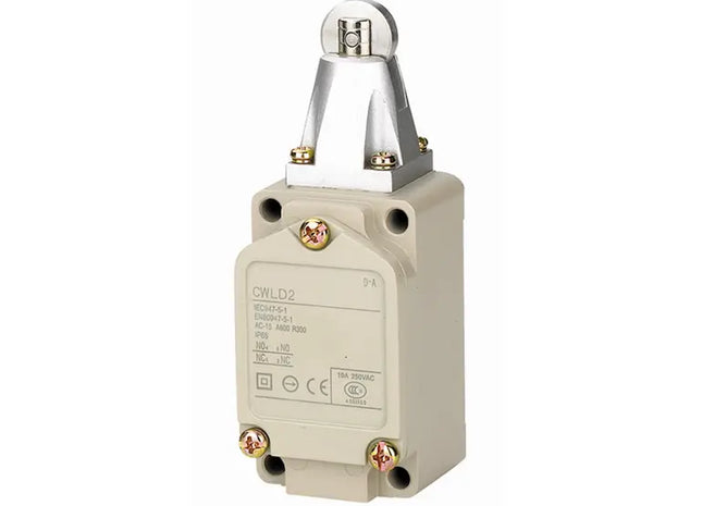 10A 90°In-Line Roller Plunger Limit Switch - 40mm