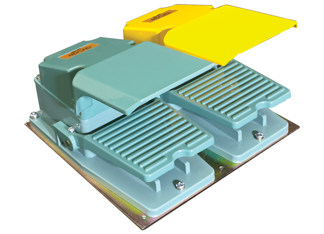 Heavy Duty Steel Dual Foot Switch With Foot Guard
