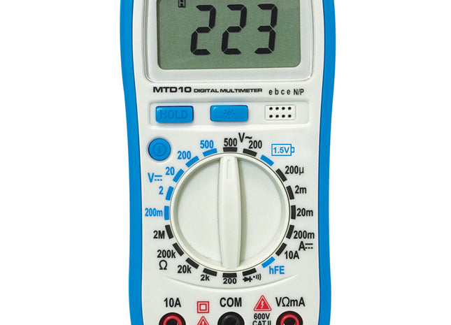 Major-Tech MTD10 Compact Digital Multimeter Front View South Africa