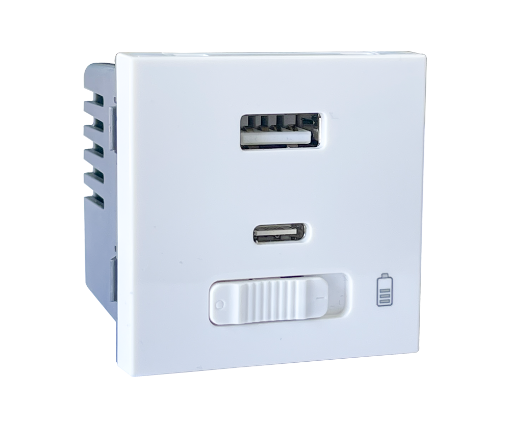 Usb Output Module Button USB Module – Maple Leaf Electrical Supplies