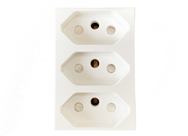 3 x 16A New ZA Plug Socket Module