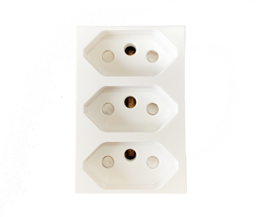 3 x 16A New ZA Plug Socket Module