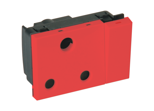 16A Single Switched Socket Outlet - Dedicated Red