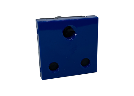 16A Single Unswitched Socket - Dedicated Blue