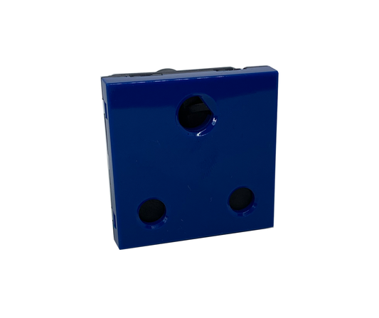 16A Single Unswitched Socket - Dedicated Blue