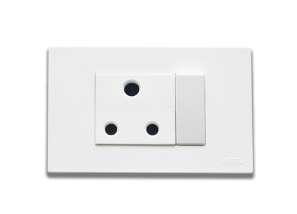 4 x 2 16A Single Switched Socket - Horizontal