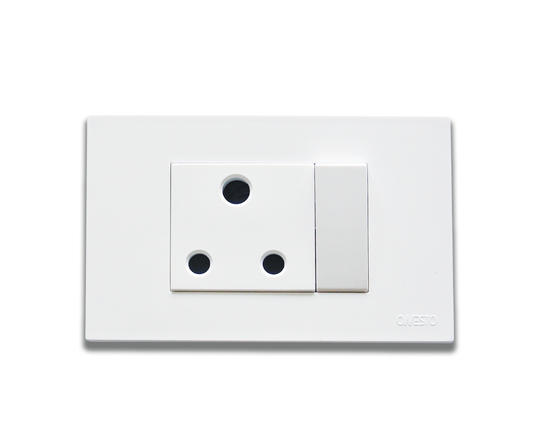 4 x 2 16A Single Switched Socket - Horizontal