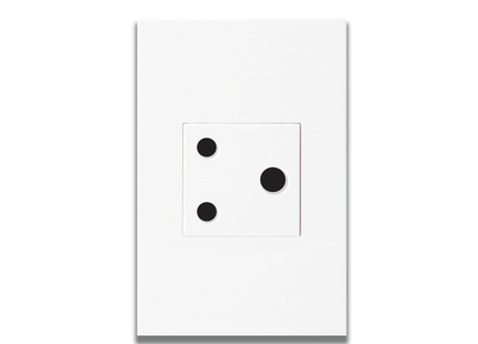 4 x 2 16A Single Unswitched Socket