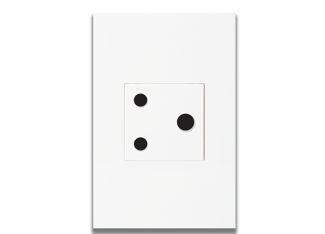 4 x 2 16A Single Unswitched Socket